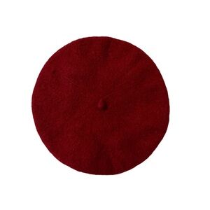 Red beret hat
